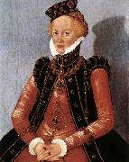 CRANACH, Lucas the Younger Portrait of a Woman sdgsdftg France oil painting reproduction